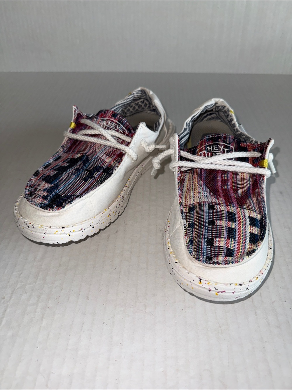 Hey Dude Wendy Boho Distressed Aztec Loafers - Picture 2 of 11